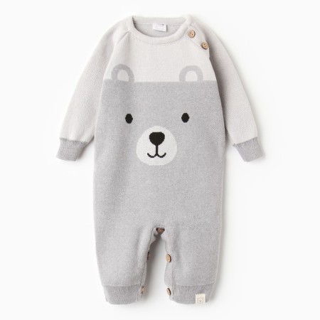 Knitted Knit Kroshka I am "muzzle", height 86-92 cm, gray