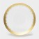 Black dining “burlesk” glass plate, d = 27 cm, gold color