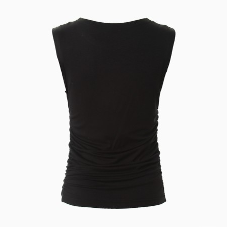 Female T-shirt Minaku: Basic Line Color Black, Rr. 44-3