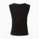 Female T-shirt Minaku: Basic Line Color Black, Rr. 44