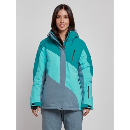 Ski jacket female, size 56, dark green color