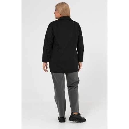 Female shirt, size 54, black color-4