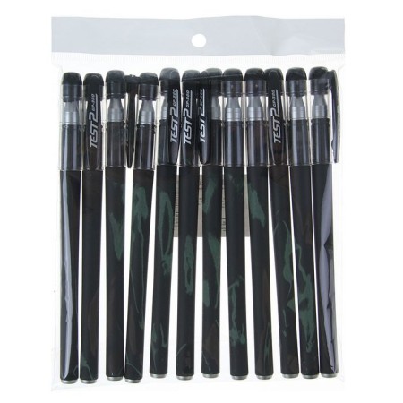 Gel pen, 0.5 mm, black rod, black body Soft-Touch-1