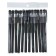 Gel pen, 0.5 mm, black rod, black body Soft-Touch