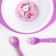 A set of children's dishes "Unicorned", a plate on the suction cup 250ml, fork, spoon