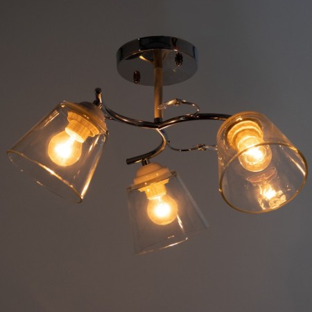 Aisha chandelier 3he27 40W chrome 50x50x27 cm Bayerlux-2