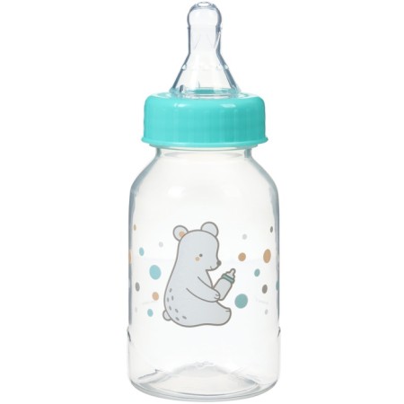 A set of bottles for feeding "Teddy Bear" 150 and 250 ml, Basic series, straight, mix-18