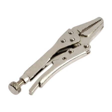 Hand tundra clamp, elongated flat capture, with a latch, 105 mm-2