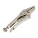 Hand tundra clamp, elongated flat capture, with a latch, 105 mm
