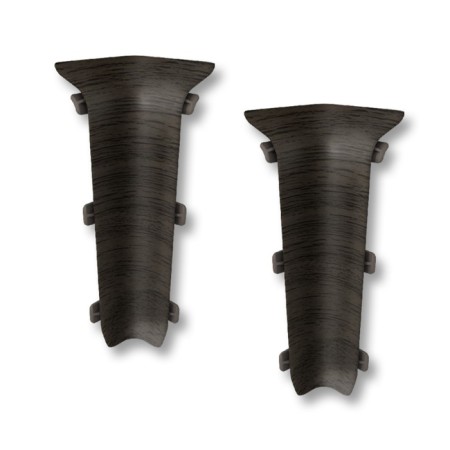 Inner lexide angle 80mm black oak (2pcs/blister)