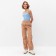 Cargo Pants Women's Minaku: Casual Collection Beige Color, Rr. 48