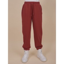 Брюки для девочек, рост 122 см, цвет бордовый