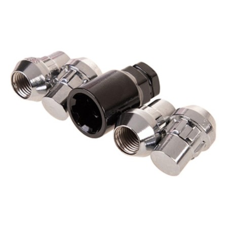 Secretary nuts Skyway, M14x1.50 32mm, Closed cone, 5 ray, 1 cl, chromium, set 4 pcs-1