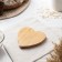 District for serving the share of Striata Heart, 13 × 12.5 × 1.3 cm, bamboo