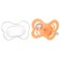 Nipple - silicone dummy classic, from 0 months, color orange