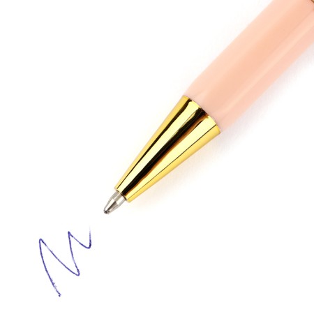 Pen Plastic "You Teacher No. 1", with embossing on the case, blue paste, 0.7 mm-2