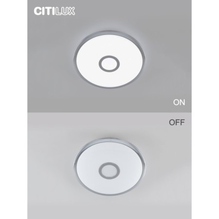 Smart Citilux lamp CL703A30G, 42x42x7 cm, 1x30W, LED, Gray Color-13