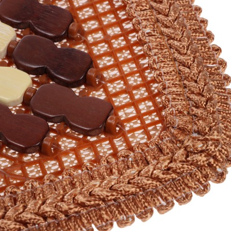 Nova Bright massage capture, bamboo plates, brown with a pattern-1