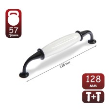 The handle of the tundra PC181, 128 mm, the color is black
