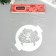 Plastic stencil "Rose" D 14 cm