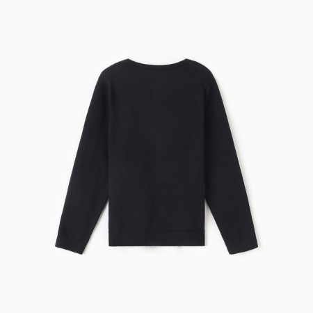 Cardigan for a girl school, black color, height 146 cm-7