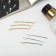 Invisibility for hair "Classic mother of pearl" (set 20 pcs) 5 cm, gold silver