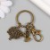 Browler Metal with carbine "Bird and tree" bronze 6.2 cm