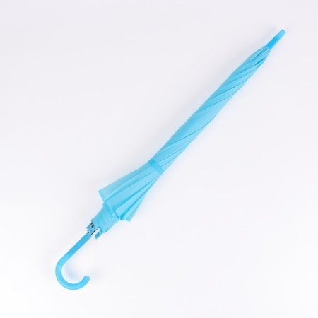 Umbrella - semi -automatic “plain” cane, 8 knitting needles, r = 46 cm, blue color-7