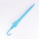 Umbrella - semi -automatic “plain” cane, 8 knitting needles, r = 46 cm, blue color