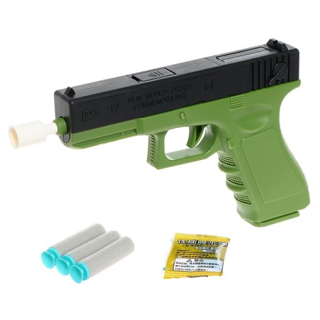 Glock Pistol, shoots soft and gel bullets, mix color-10