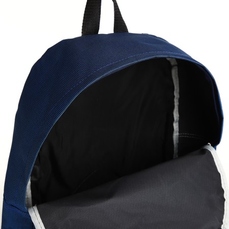 Youth backpack with lightning, external pocket, blue color-5