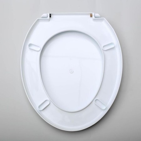 Sit with a toilet lid Rossplast "Decor. Drops ", 44.5 × 37.5 cm, white color-3