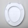 Sit with a toilet lid Rossplast "Decor. Drops ", 44.5 × 37.5 cm, white color