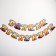 Garland on the eyelets "Happy Birthday!", Length 235 cm, cars