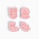 New Year. A set of cookies "Pattern on the windows", plastic, 4 pcs