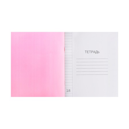A notebook of 18 sheets in the Calligrata "red" line, plastic cover, with alphabet, an offset unit-2