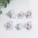 Souvenir Polystone "Lovely Elephants" set 6 pcs. 2.9x3.2x2.4 cm