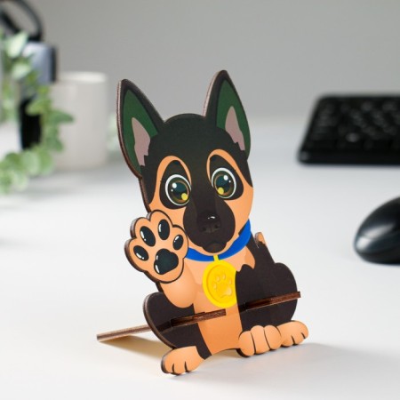 Cop for the phone "Dog", lamination, 14.1x9.4 cm