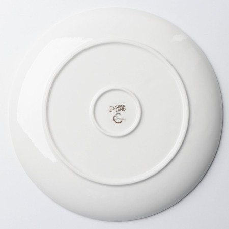 Ceramic dish for submission "Artichoki", white, 27 cm, white color-5
