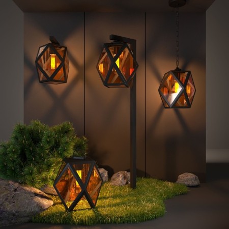 Lamp wall street Elektrostandard, Ambra, 360x280x335 mm, E27, black color-3