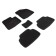 3D mats for Hyundai Santa Fe IV (5th place), 2018-2020, black, kit
