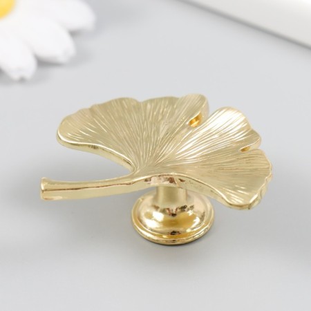 Pen for the casket metal "sheet fan" gold 5x5.4 cm-1
