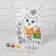 Picture on numbers for children "Kitten with a butterfly", 21 x 15 cm