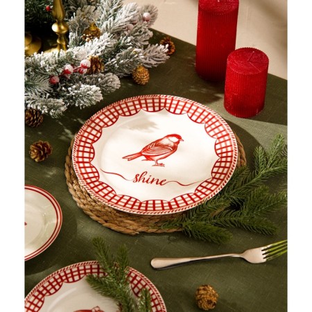New Year's plate SL Home "Great Time", staged, d = 27 cm, porcelain-5