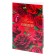 Postcard "On the day of the anniversary!" Red roses, red background