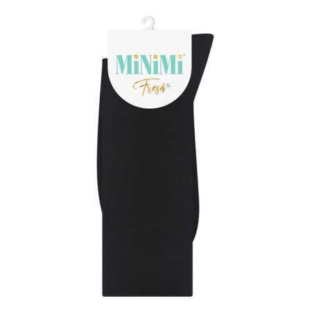 Women's socks Minimi Fresh with a high elastic band, size 39-41, color Nero