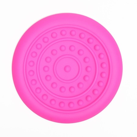 Frisby "UFO", 18.6 cm, hard thermoplastic rubber, pink-3