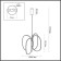 Suspended lamp PIUMA IP20 LED 54W 2650LM 3000K
