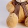 Soft toy "Bear" with a bow, 30 cm, beige color