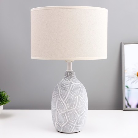 Table lamp "Isolda" E27 40W gray 25x25x38.5 cm Risalux